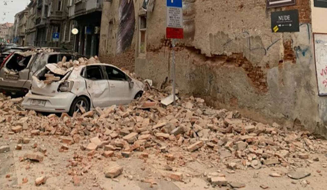 Croacia golpeada por un terremoto durante el cierre por el coronavirus