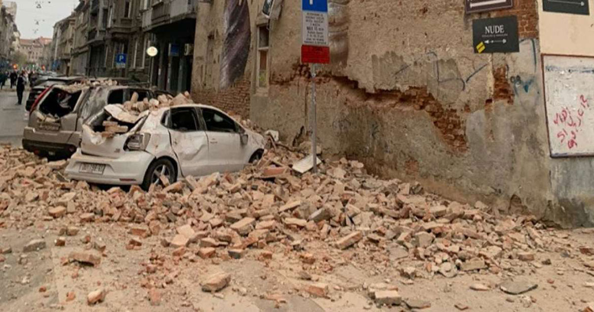 Croazia colpita dal terremoto durante il contenimento del coronavirus